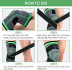 Knee Support Band For Pressure Weaving With 3D Weave Protection Against Injury Pressure Adjustable Knee Support For Men And Women (1 Pc)