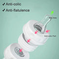 Handsfree Baby Feeding Bottle 240ml with Silicone Tube & Nipple | BPA-Free | Random Color
