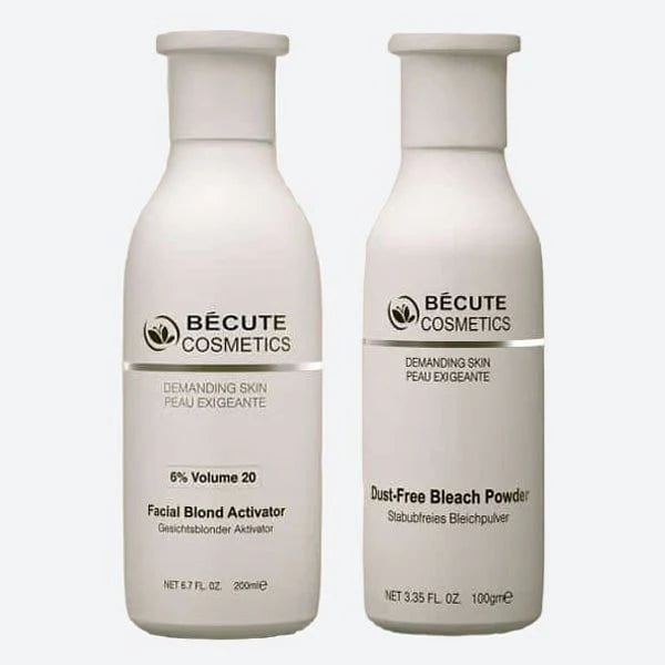 Becute skin polish set - Becute Bleach Powder &  Facial Blonde Activator