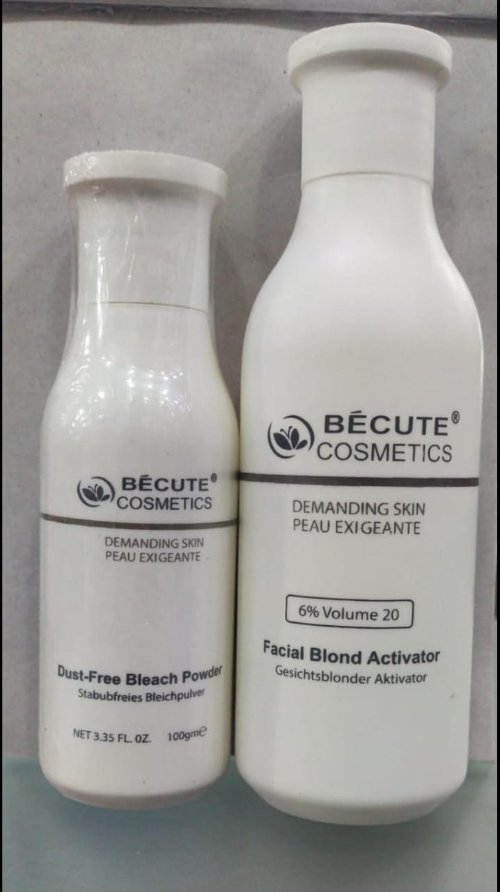 Becute skin polish set - Becute Bleach Powder &  Facial Blonde Activator