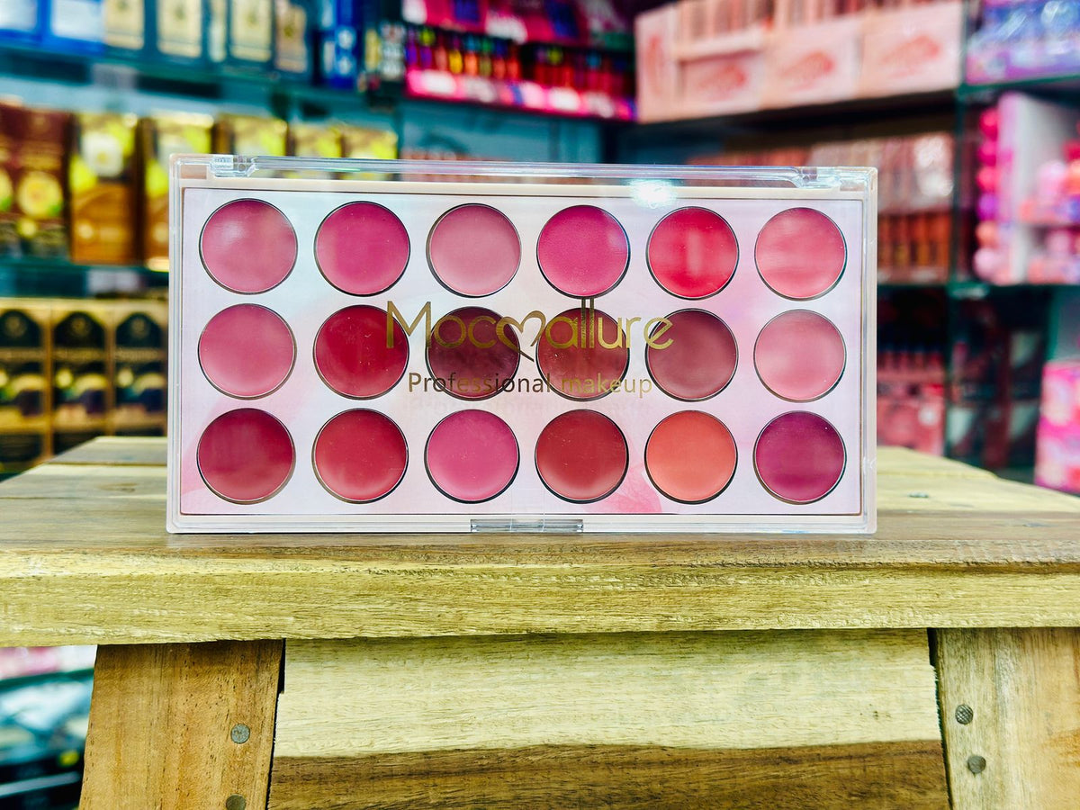 Moccallure Professional 18-Colors Lipstick Kit – Long-Lasting, Hydrating & Compact | Unisex Makeup Set
