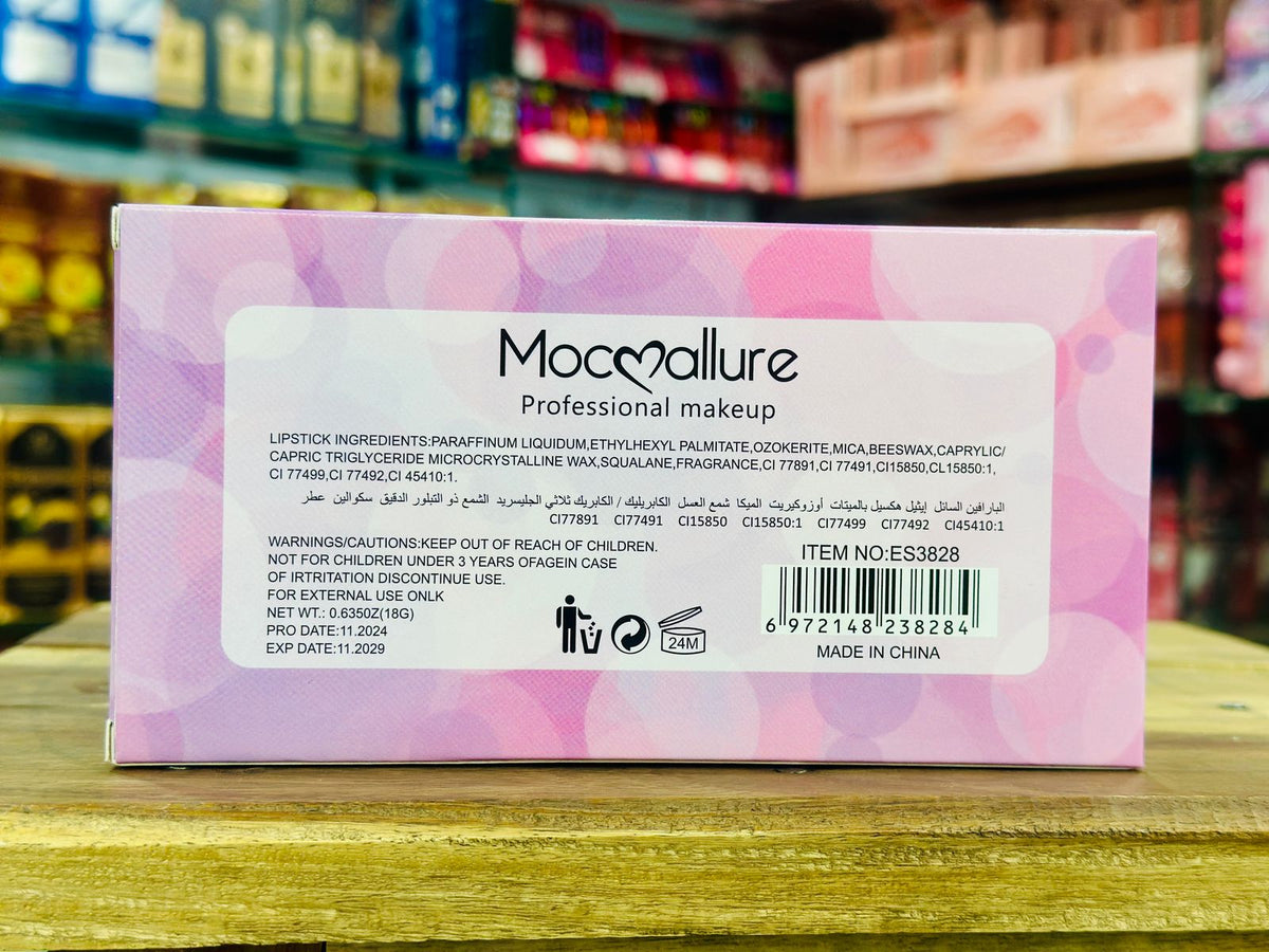 Moccallure Professional 18-Colors Lipstick Kit – Long-Lasting, Hydrating & Compact | Unisex Makeup Set