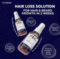 FEG PLUS Hair & Beard Growth Serum Spray 50ml | Seaweed Extract, Rosemary, Redensyl, Anagain & Minoxidil | Anti Hair Loss, Regrowth Treatment